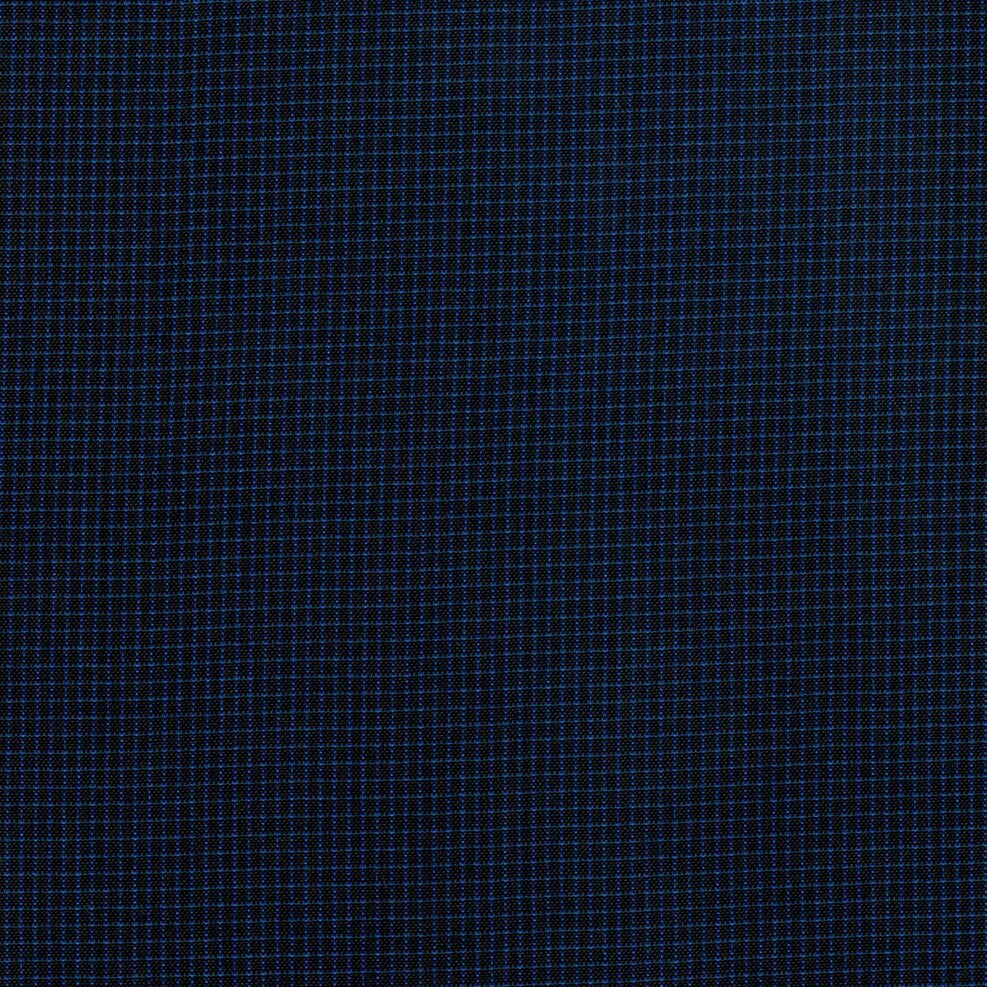 Tela para uniforme polidacron escocés azul marino con cuadritos, ideal para uniformes escolares e institucionales.