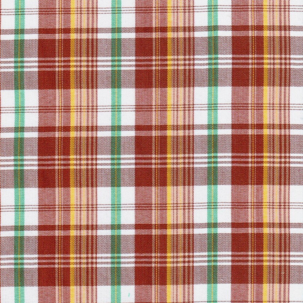 Tela escocés polidacron multicolor rojo, verde y amarillo; ideal para uniformes escolares e institucionales SchoolLine.