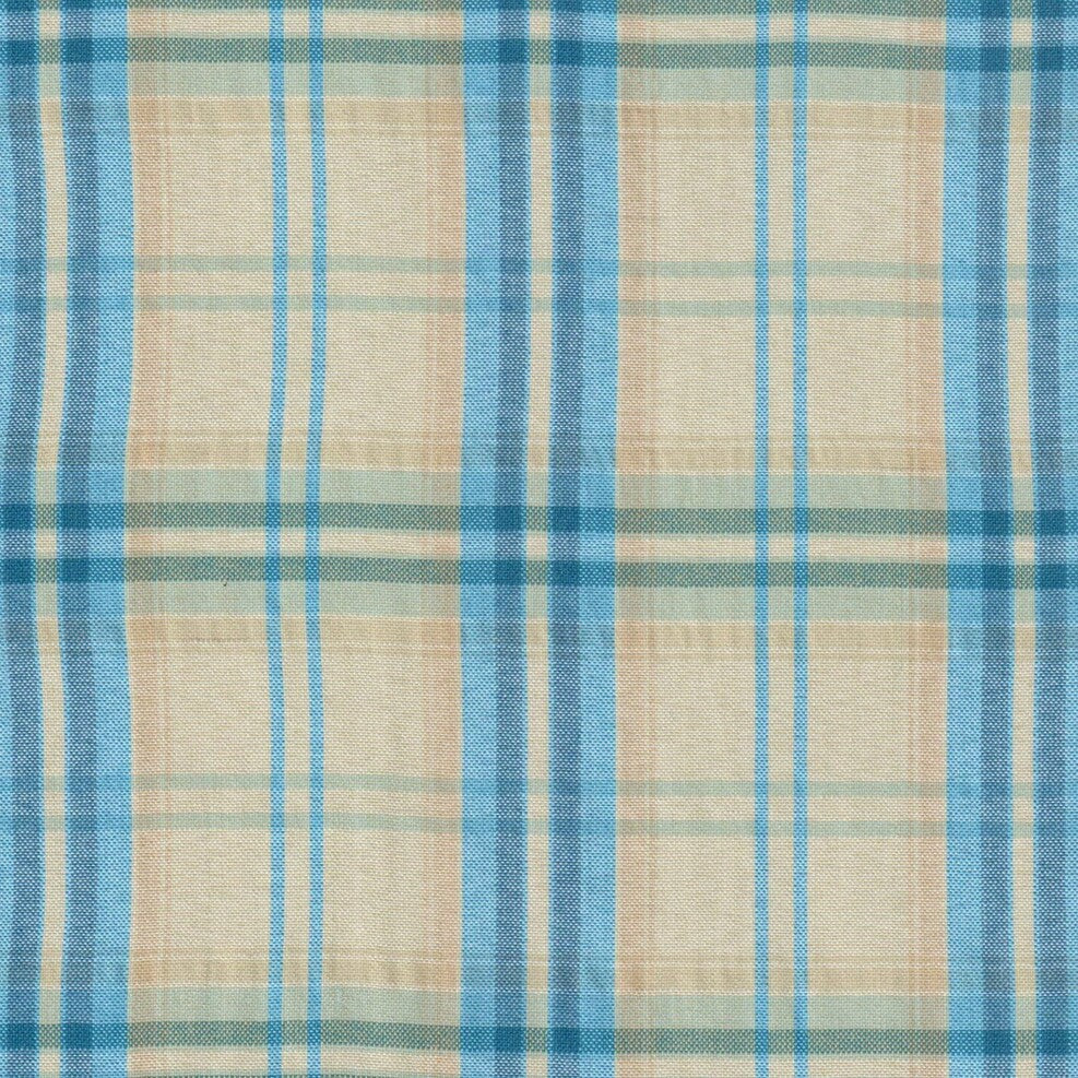 Tela escocés azul y beige de SchoolLine para uniformes escolares y institucionales.