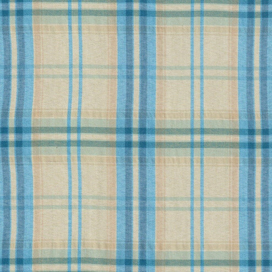 Tela escocés azul y beige de SchoolLine para uniformes escolares y institucionales.