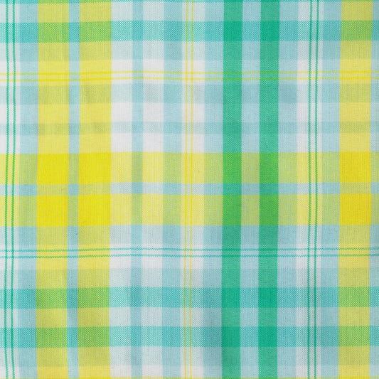 Tela para uniforme polidacron escocés SchoolLine; cuadros verde, azul y amarillo, ideal para uniformes escolares e institucionales