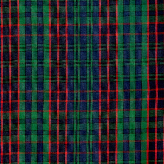 Tela para uniforme polidacron escocés verde, azul y rojo; SchoolLine para uniformes escolares e institucionales.