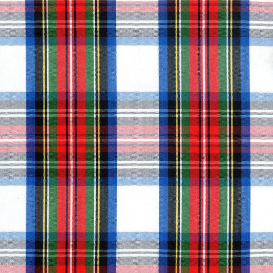 Tela para uniforme polidacron escocés de SchoolLine en rojo, azul y verde a cuadros