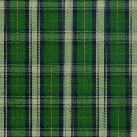 Tela para uniforme polidacron escocés verde dominante con beige y líneas oscuras, de SchoolLine, ideal para uniformes escolares.