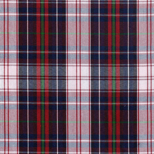 Tela Uniline escocés SchoolLine, mezcla poliéster, tartán rojo azul verde, ideal para uniformes escolares e institucionales