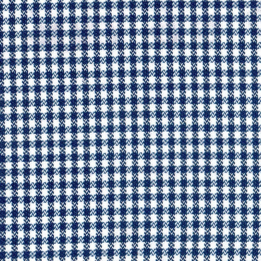 Tela 06006004 Gallineto poliéster para uniforme, tejido a cuadros azul marino y blanco, SchoolLine