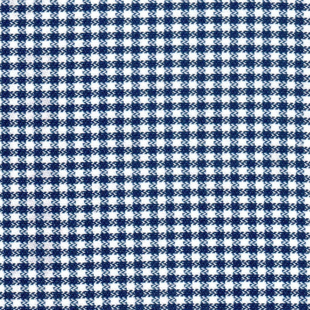 Tela gallineto diagonal azul y blanco de SchoolLine, tejido tipo gingham para uniformes escolares e institucionales.
