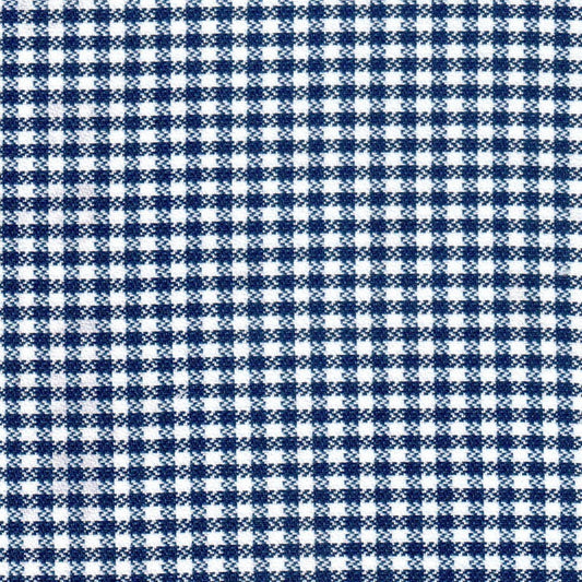 Tela gallineto diagonal azul y blanco de SchoolLine, tejido tipo gingham para uniformes escolares e institucionales.