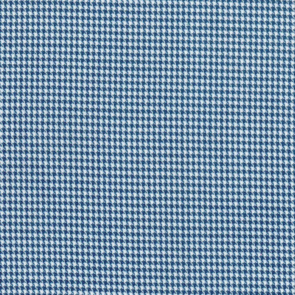 Tela 06011004 Dacron gallineto diagonal azul y blanco, ideal para uniformes escolares; SchoolLine.