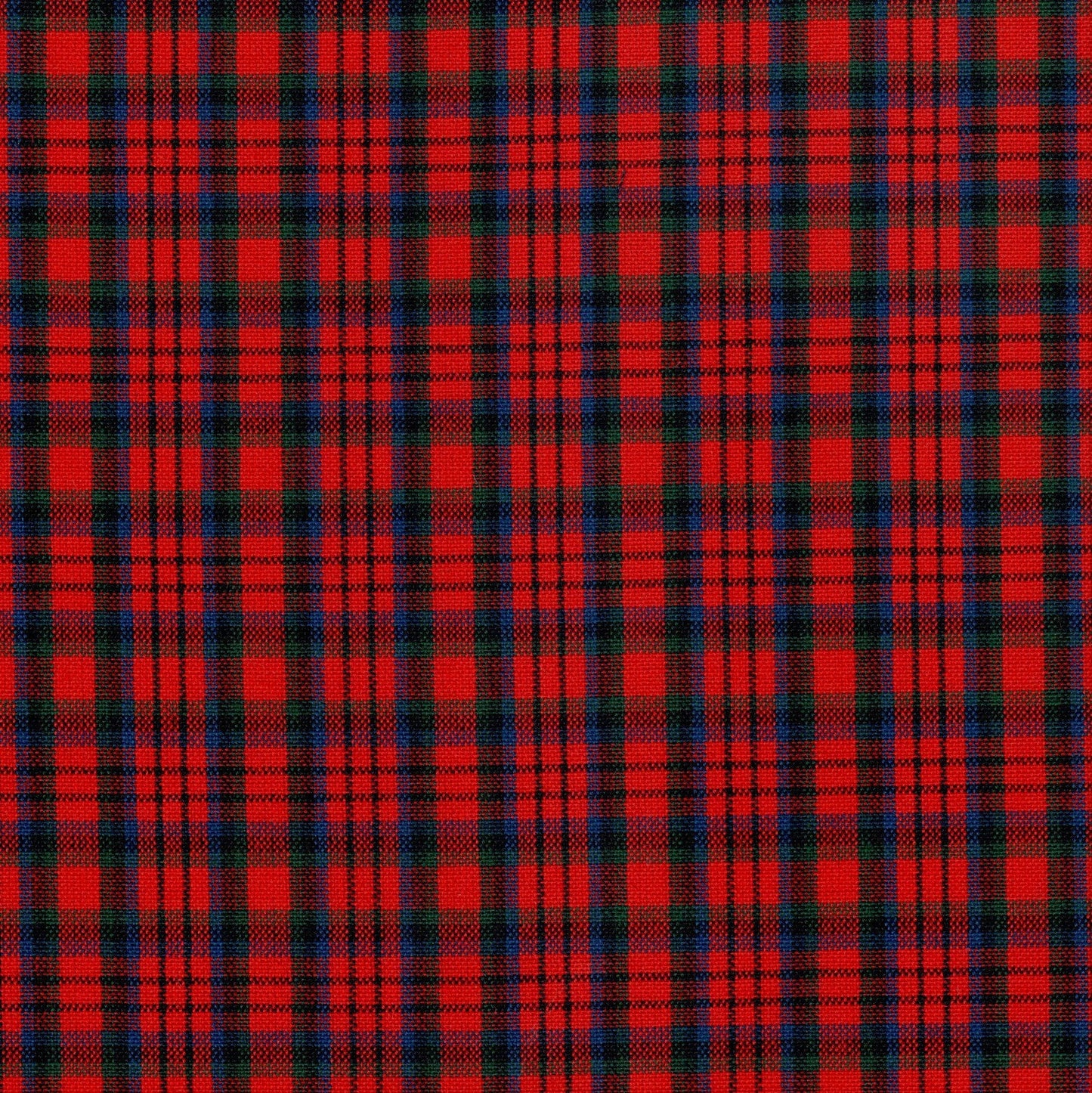 Tela 13002015 Dacron SchoolLine, tartán rojo y negro, tela texturada para uniformes escolares e institucionales.