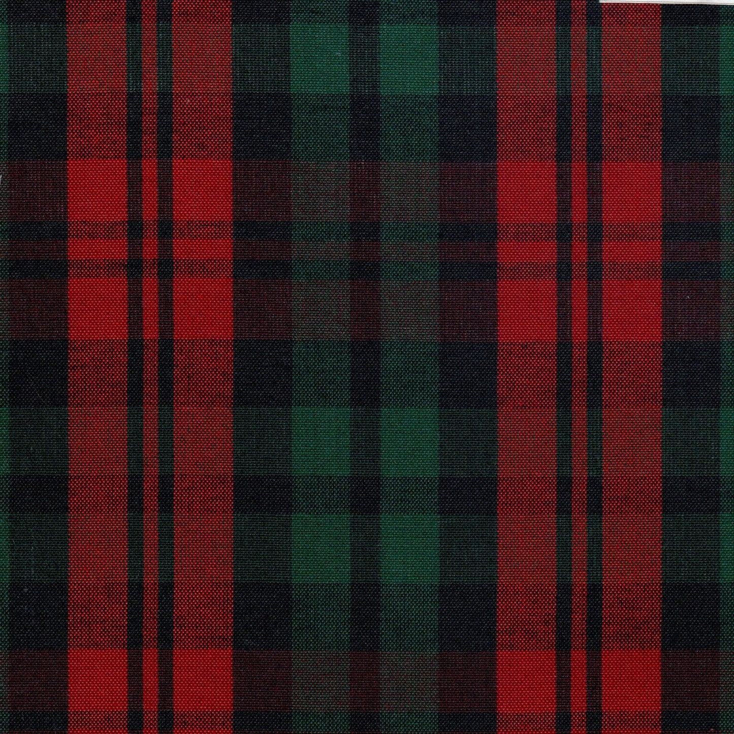 Tela de tartán SchoolLine 13002019 Dacron en rojo, verde y negro, ideal para uniformes escolares e institucionales.