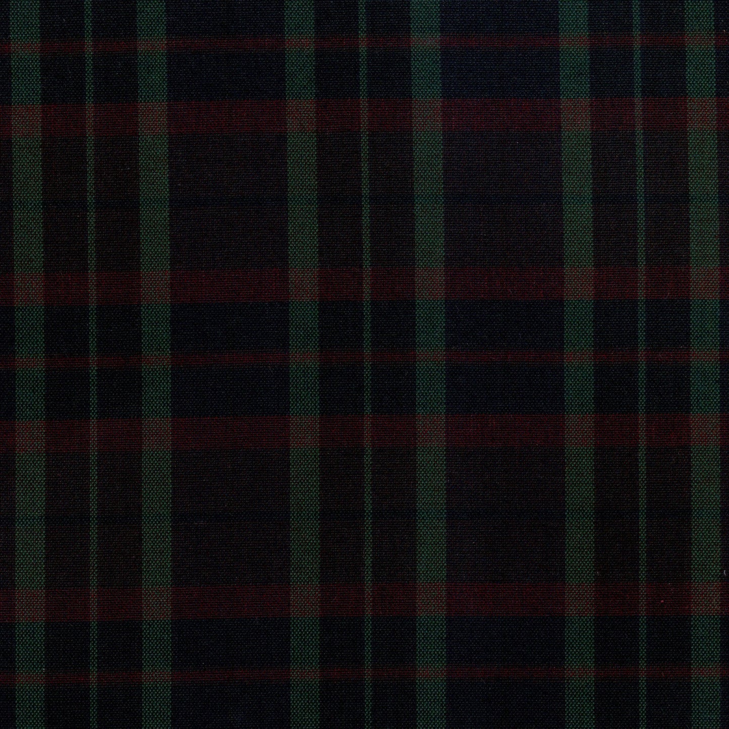 Tela SchoolLine Dacron a cuadros verde y rojo oscuro para uniformes escolares e institucionales.