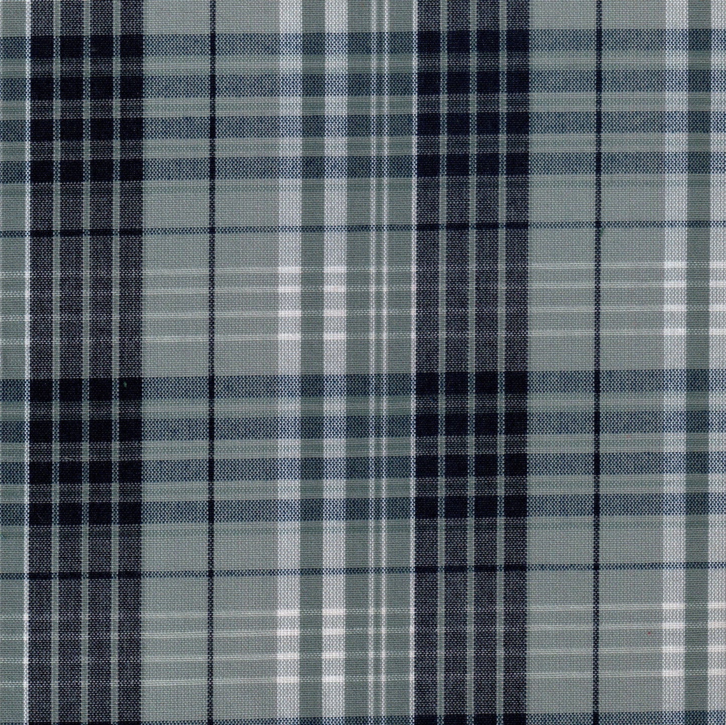 Tela SchoolLine 13002031 Dacron uniforme en azul marino, gris y negro, diseño a cuadros para uniformes escolares.