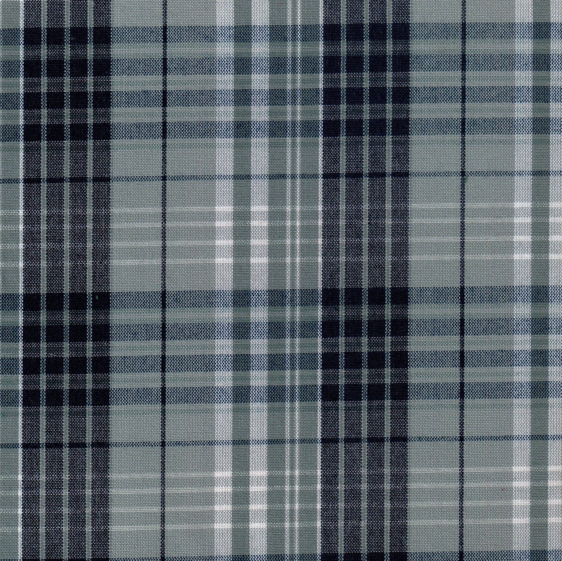 Tela SchoolLine 13002031 Dacron uniforme en azul marino, gris y negro, diseño a cuadros para uniformes escolares.