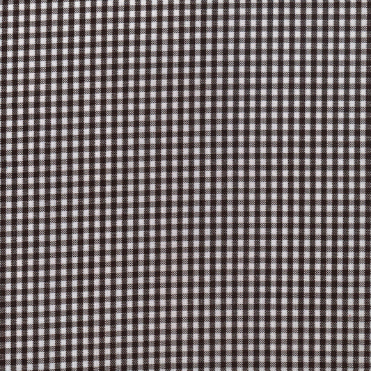 Tela 13002032 Dacron de SchoolLine, tela a cuadros marrón y blanco para uniformes escolares e institucionales
