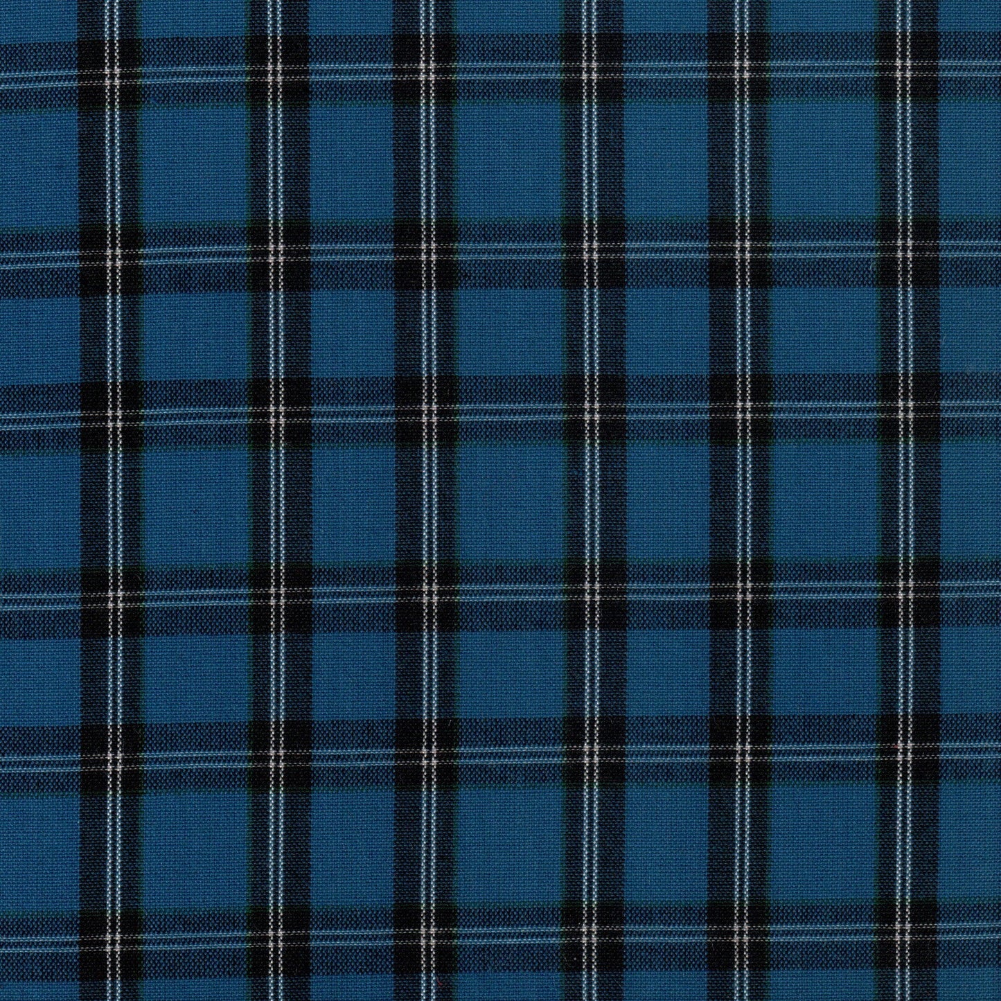 Tela Dacron SchoolLine azul con diseño a cuadros, ideal para uniformes escolares e institucionales.