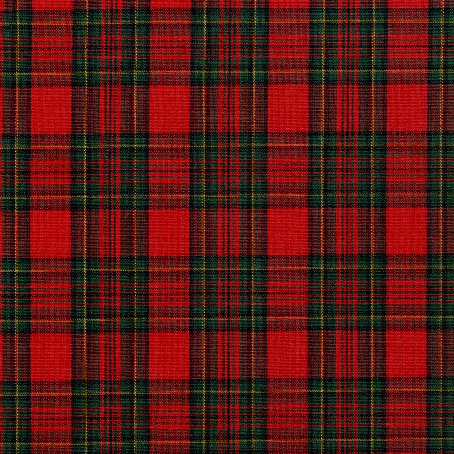 Tela SchoolLine Dacron para uniformes, tartán rojo intenso y verde oscuro, ideal para uniformes escolares e institucionales.