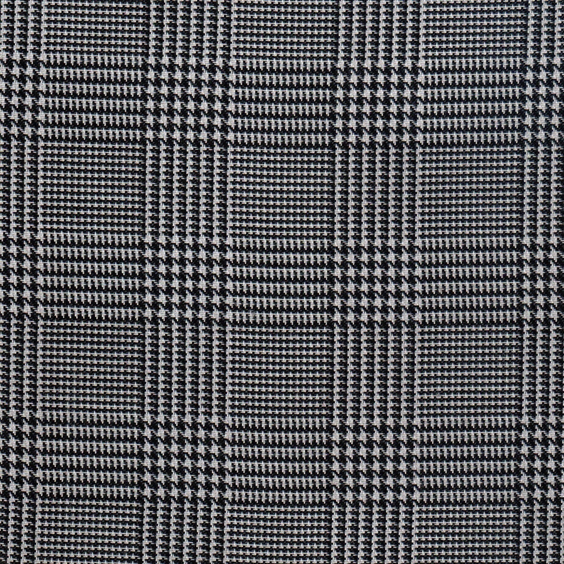 Tela 13002056 Dacron SchoolLine en negro y blanco con patrón plaid tipo check para uniformes escolares e institucionales
