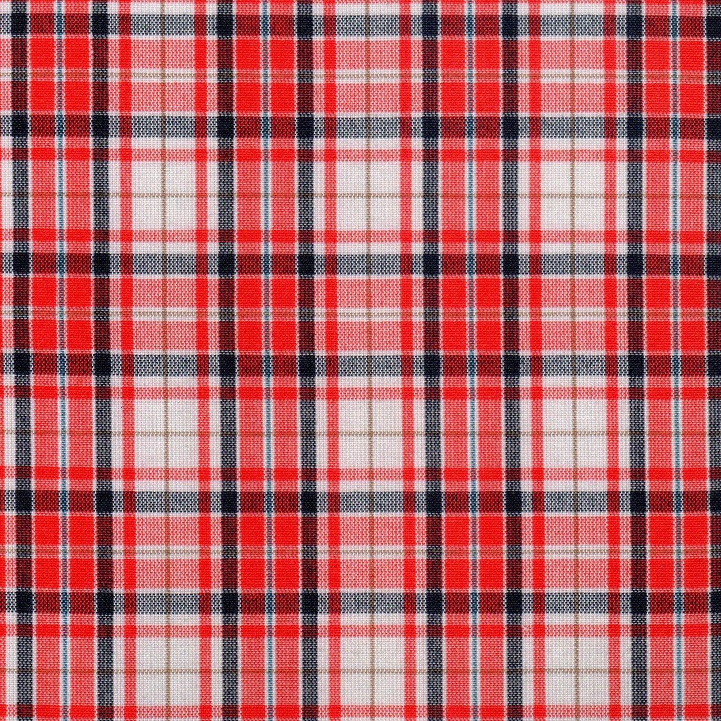 Tela SchoolLine 13002058 Dacron uniforme, tejido rojo intenso a cuadros tartán