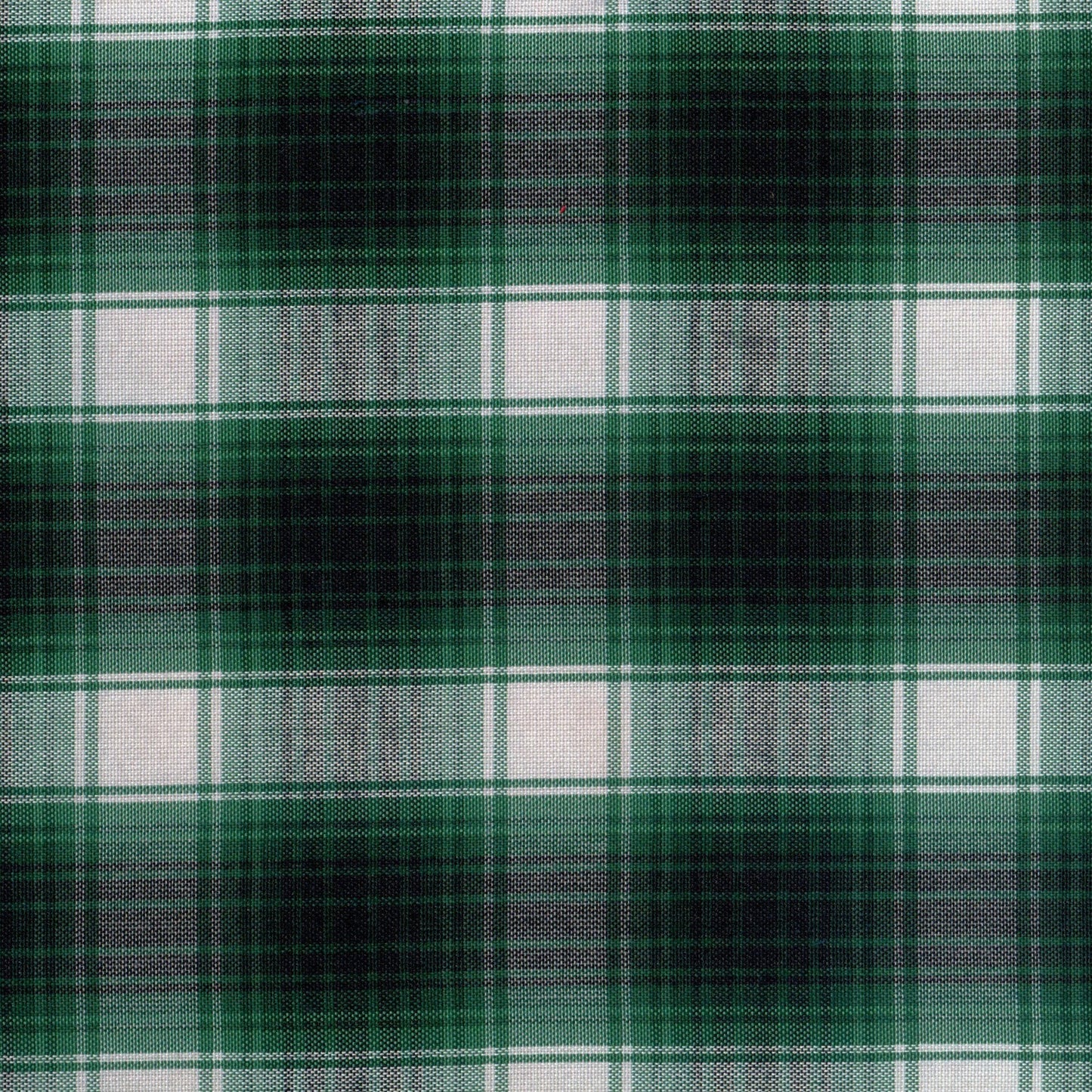 Tela verde a cuadros tartán con Dacron de SchoolLine; ideal para uniformes escolares e institucionales.