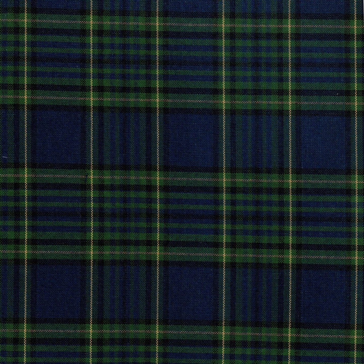 Tela 13002089 Dacron SchoolLine en tartán azul y verde, ideal para uniformes escolares e institucionales.