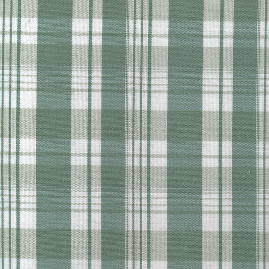 Tela SchoolLine Dacron verde oscuro con diseño a cuadros plaid para uniformes escolares e institucionales.