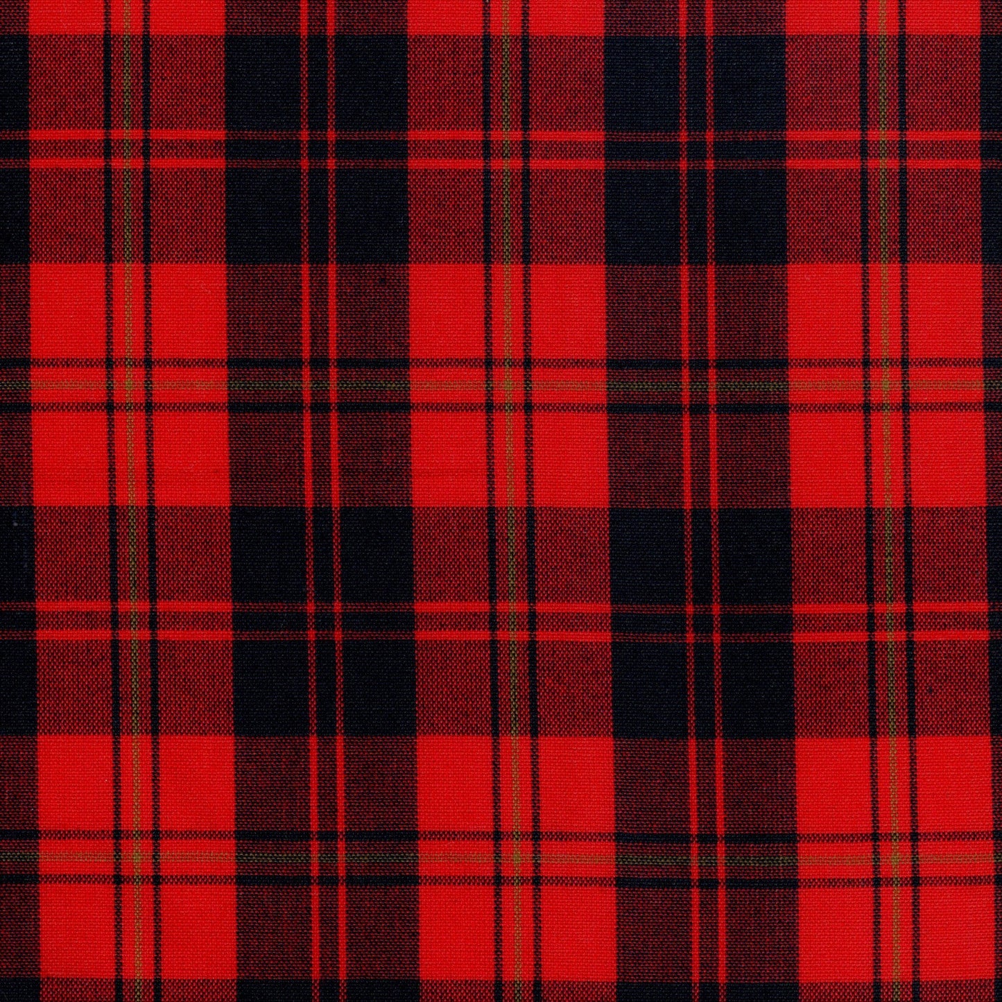 Tela tartán roja y negra cuadriculada (Dacron) para uniformes escolares e institucionales, SchoolLine