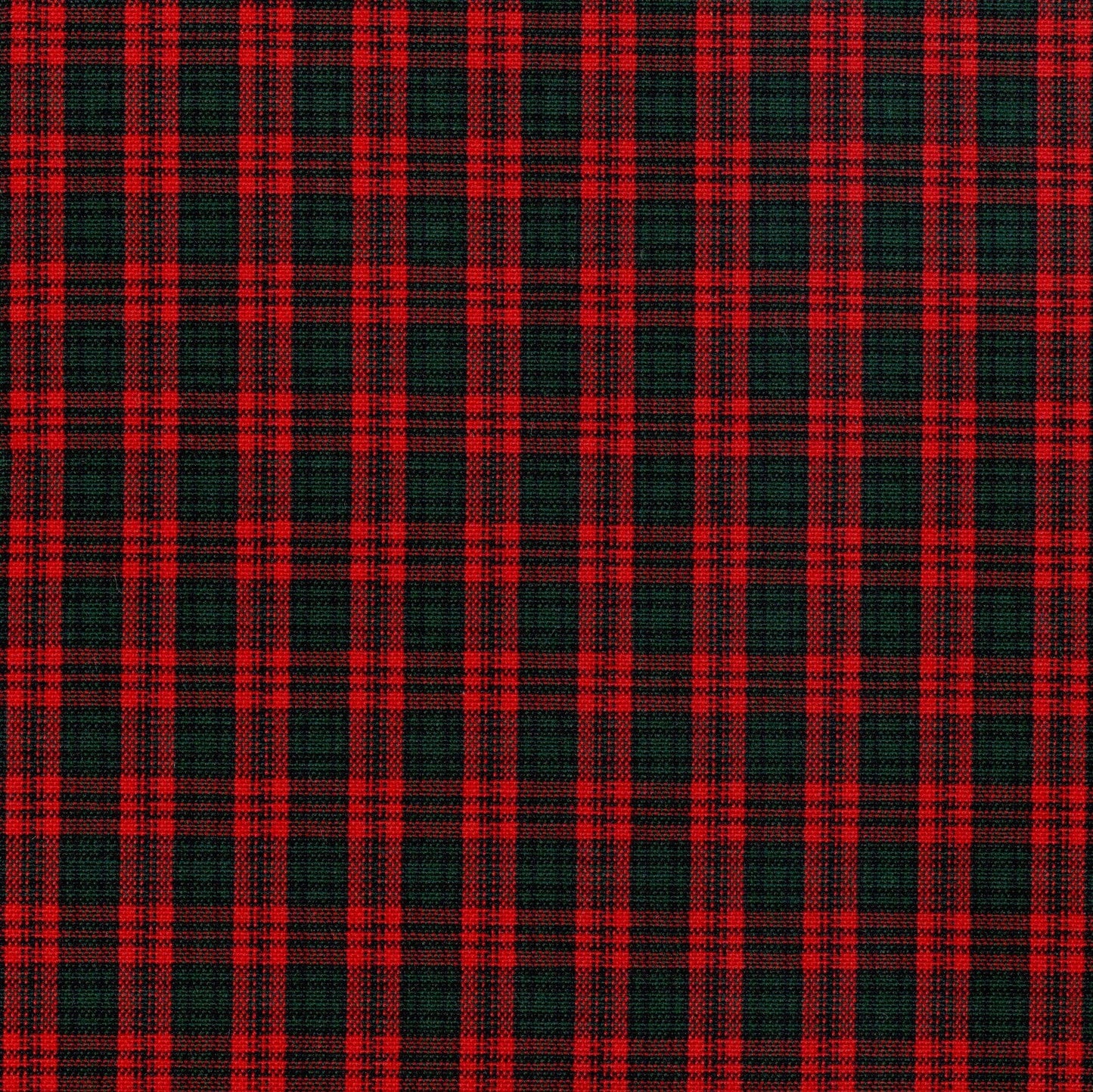 Tela tartán roja y negra Dacron para uniformes escolares e institucionales, SchoolLine 13002104.