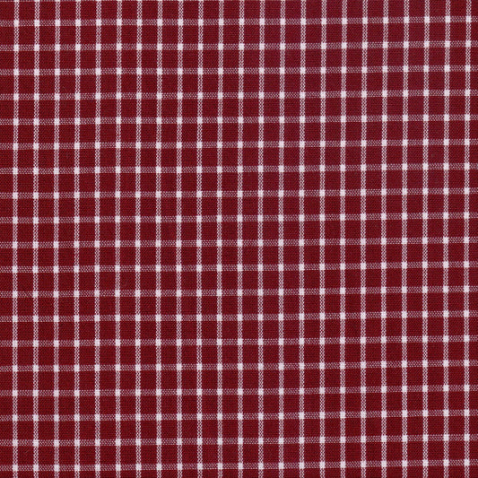 Tela SchoolLine 13002121 Dacron, tela a cuadros rojo y blanco, ideal para uniformes escolares e institucionales