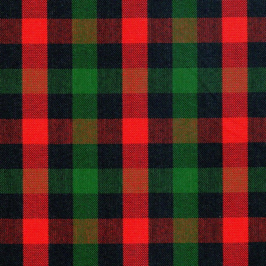 Tela a cuadros rojo y verde Dacron de SchoolLine para uniformes escolares e institucionales.