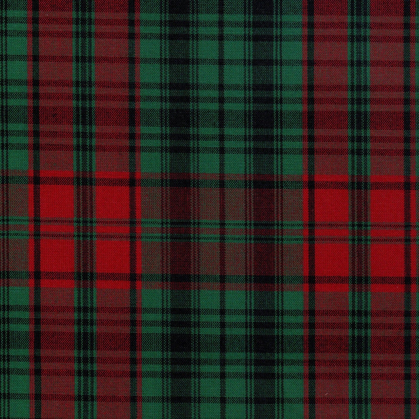 Tela Dacron SchoolLine 13002140 para uniformes; tejido a cuadros rojo, verde y negro.