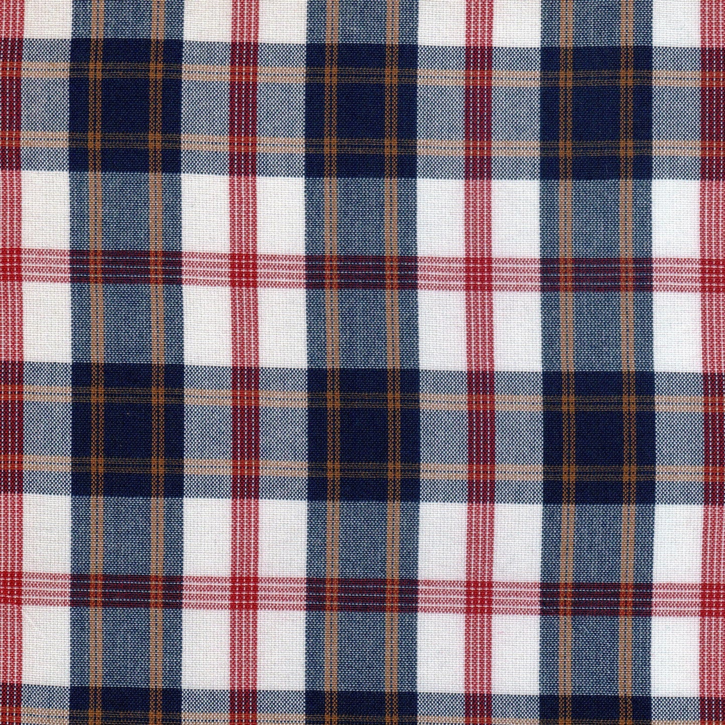 Tela tartán roja con franjas azules y beige, tela para uniformes escolares SchoolLine.