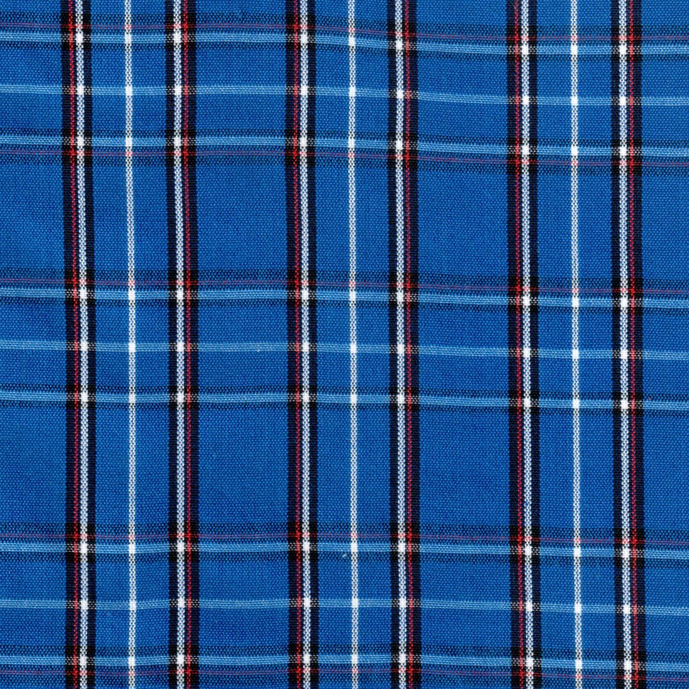 Tela 13002155 Dacron uniforme de SchoolLine: tejido azul a cuadros, ideal para uniformes escolares e institucionales.