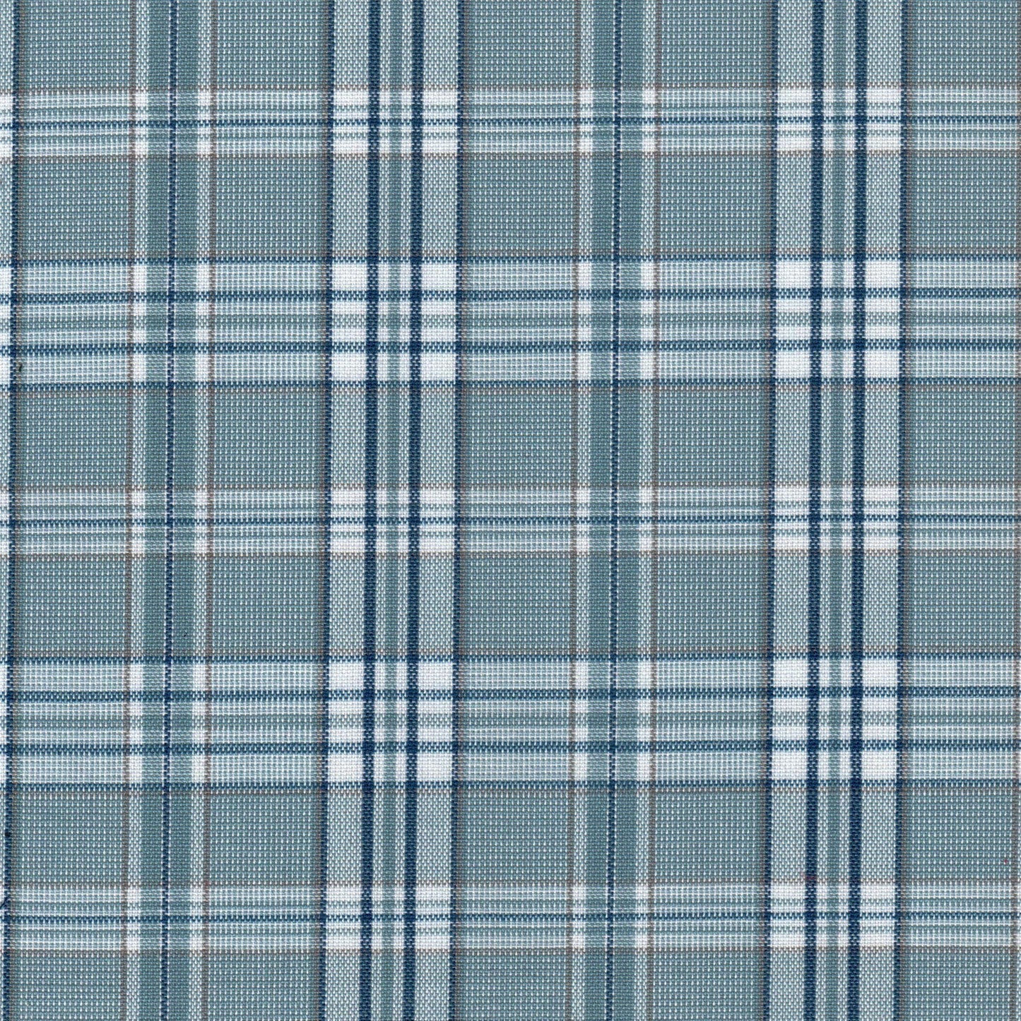 Tela Dacron SchoolLine en tejido a cuadros azul marino/celeste con líneas blancas, ideal para uniformes escolares e institucionales