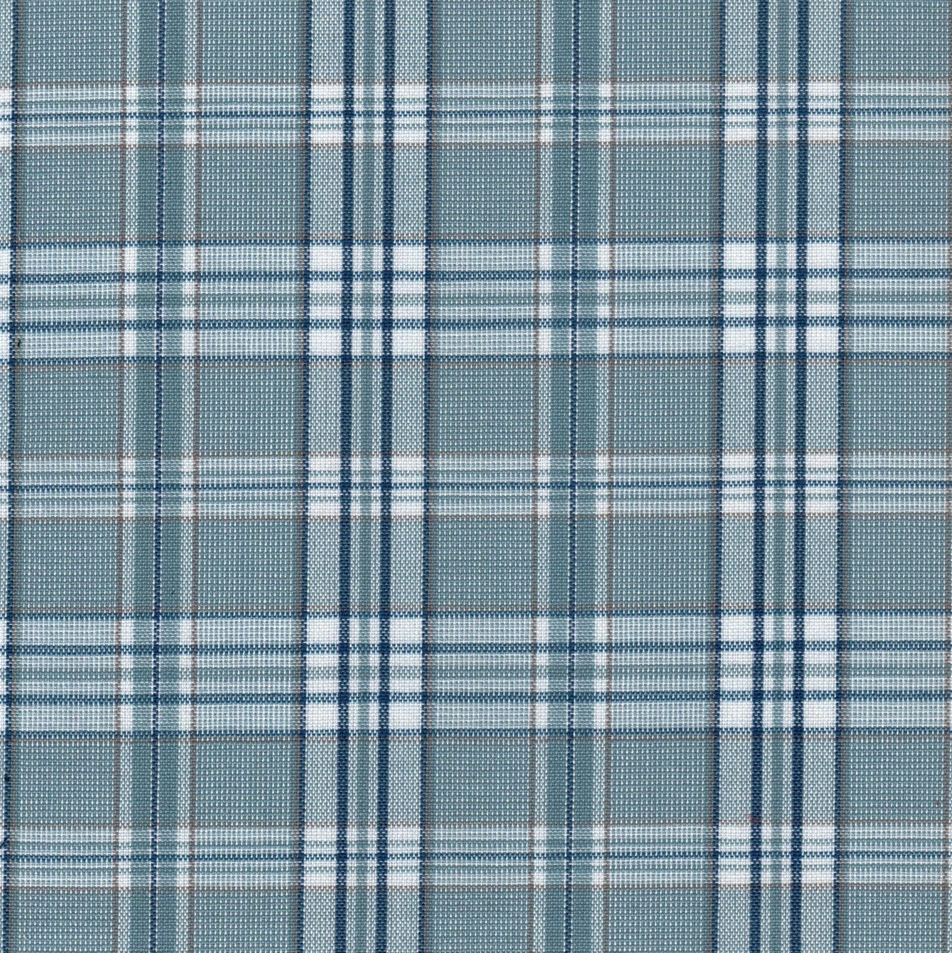 Tela Dacron SchoolLine en tejido a cuadros azul marino/celeste con líneas blancas, ideal para uniformes escolares e institucionales