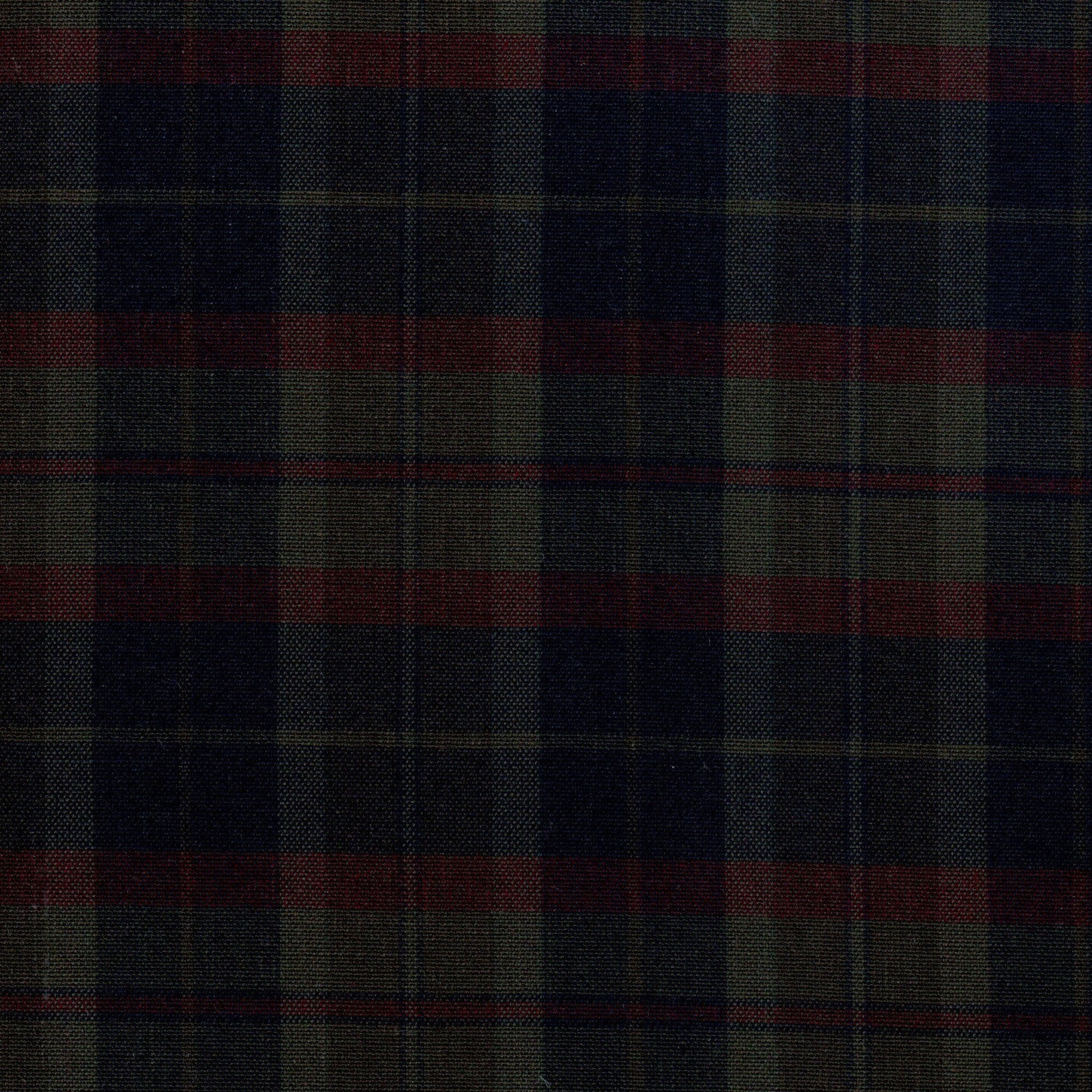 Tela Dacron SchoolLine a cuadros azul marino y rojo, ideal para uniformes escolares e institucionales.