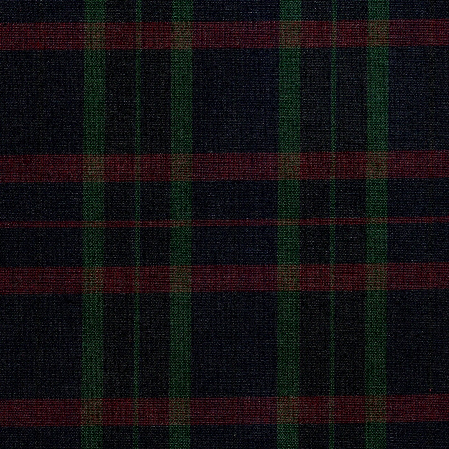Tela SchoolLine 13002174, poliéster duradera en tartán azul marino con rayas verde y rojo para uniformes escolares.