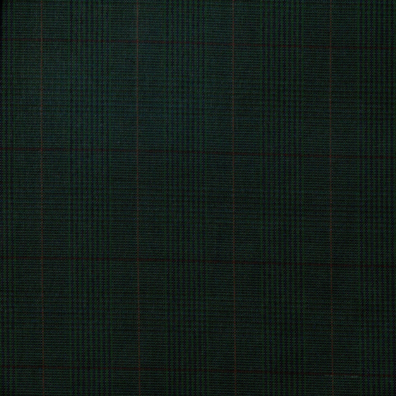 Tela verde oscuro con detalle de cuadricula; ideal para uniformes escolares e institucionales, SchoolLine.