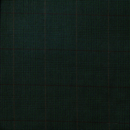 Tela verde oscuro con detalle de cuadricula; ideal para uniformes escolares e institucionales, SchoolLine.