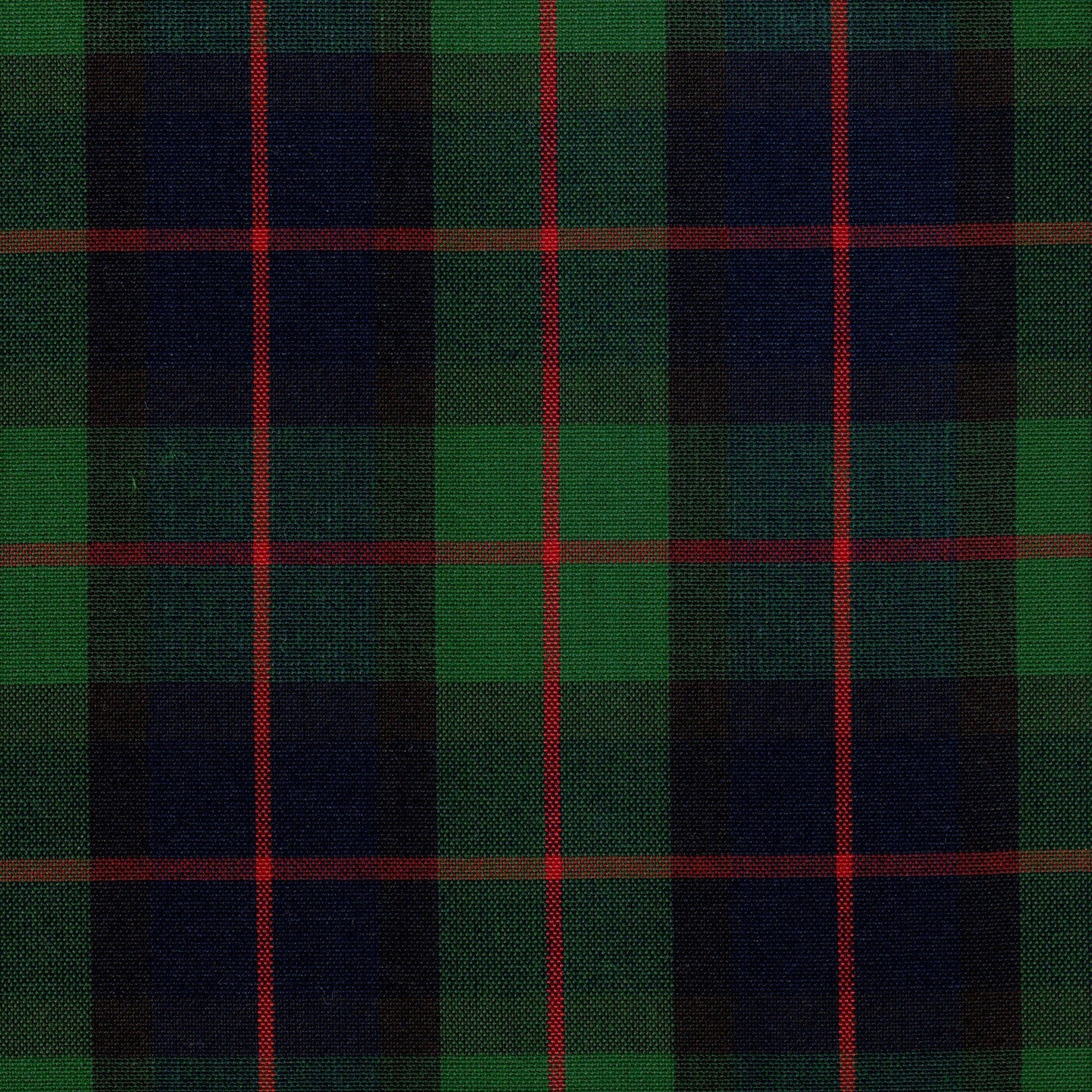 Tela Dacron SchoolLine para uniformes; tejido tartán verde, azul marino y rojo, ideal para uniformes escolares e institucionales.