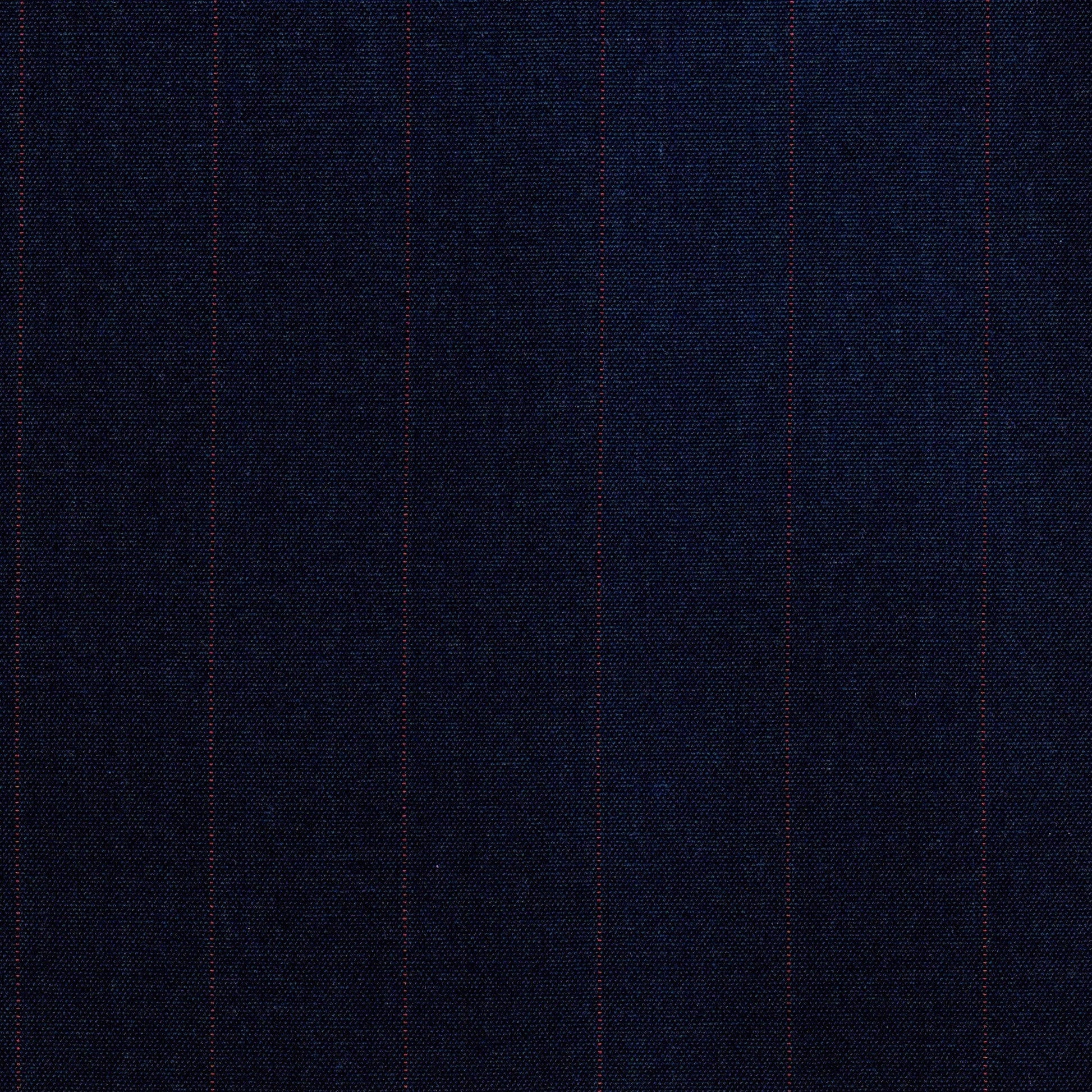 Tela Dacron 13002190 para uniformes: azul marino con finas líneas rojas, SchoolLine