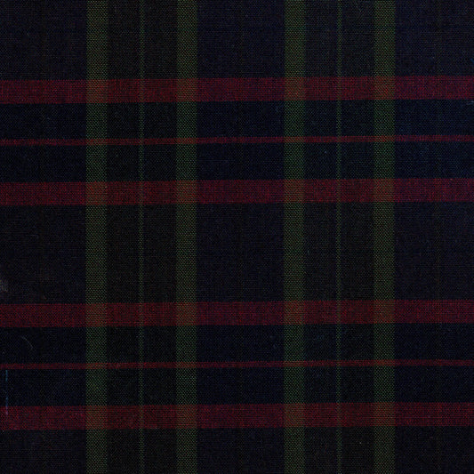 Tela 13002214 Dacron SchoolLine: tela a cuadros azul marino, rojo y verde oliva para uniformes escolares.