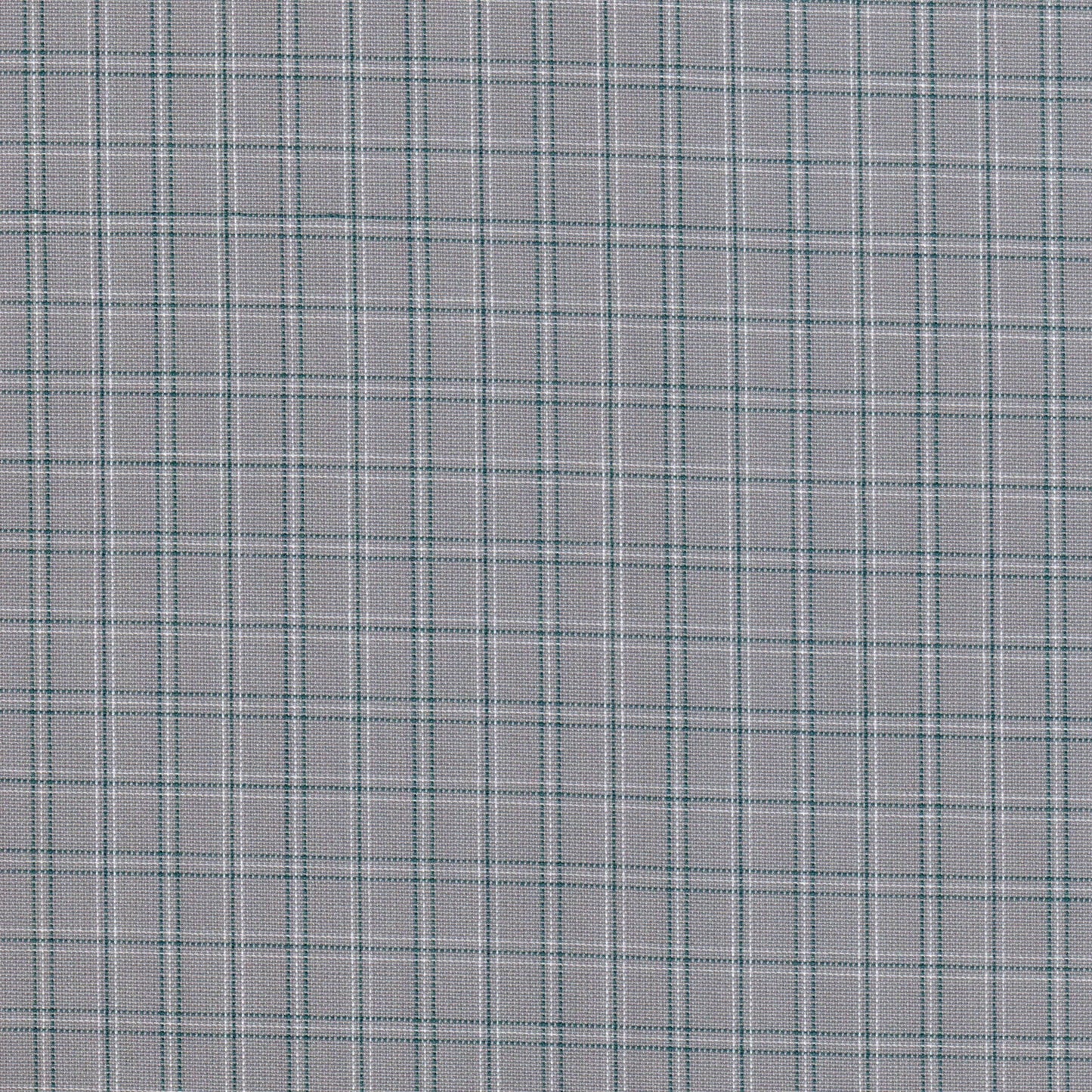 Tela 13002239 Dacron SchoolLine; tela gris a cuadros azul/blanco, poliéster duradero para uniformes escolares e institucionales