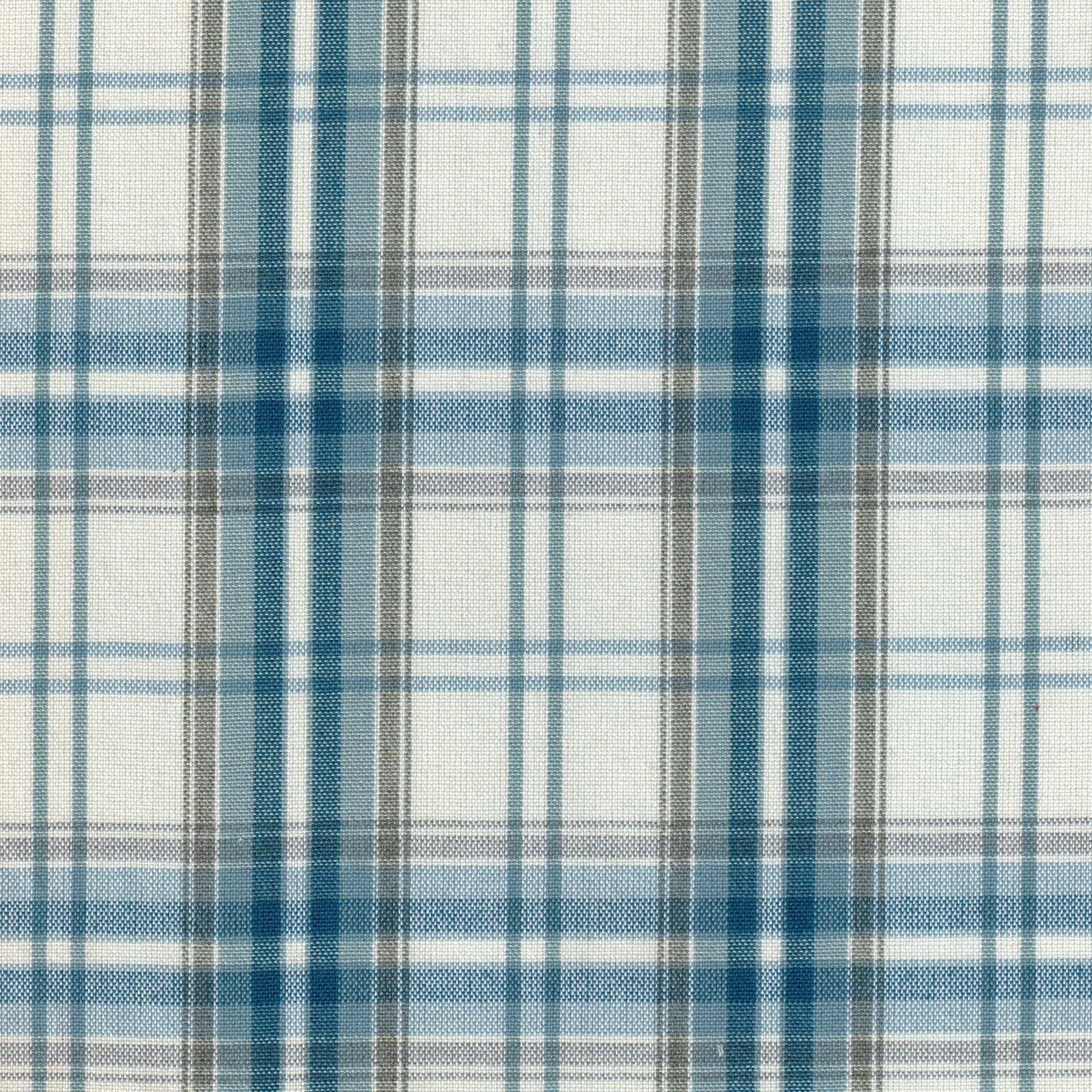 Tela SchoolLine 13002265 Dacron uniforme; tela a cuadros azul, blanco y gris.