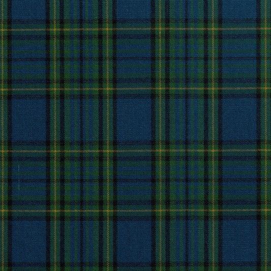 Tela 13002266 Dacron uniforme School Line: azul, verde y amarillo para uniformes escolares