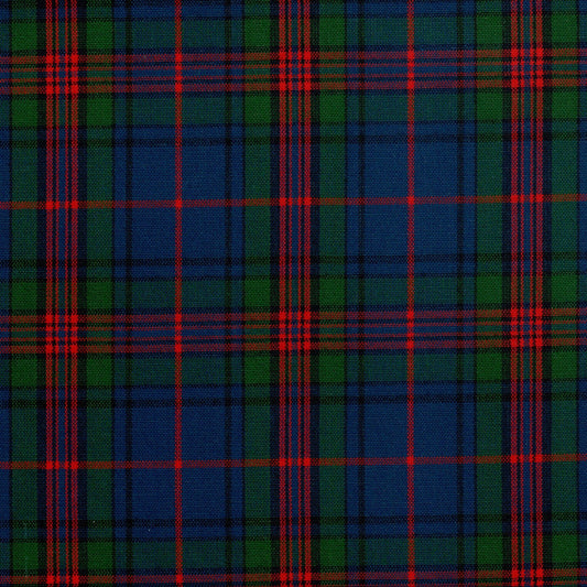 Tela SchoolLine 13002279 Dacron: tela a cuadros tartán verde, azul y rojo, perfecta para uniformes escolares e institucionales.