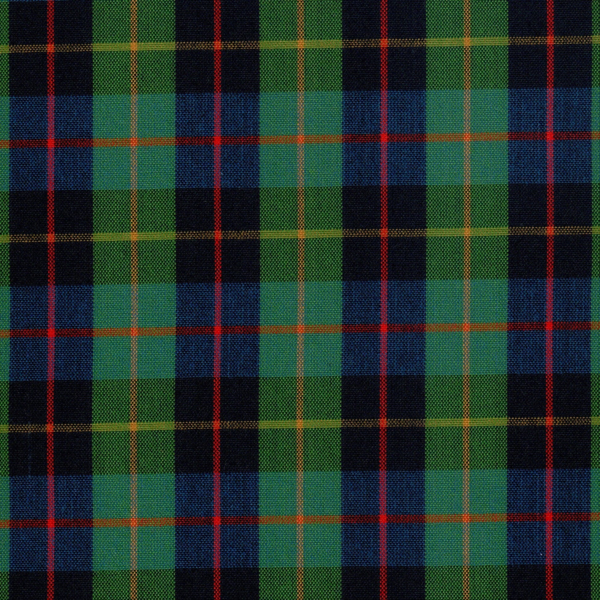 Tela Dacron SchoolLine en tartán verde, azul y rojo; tela ideal para uniformes escolares e institucionales.
