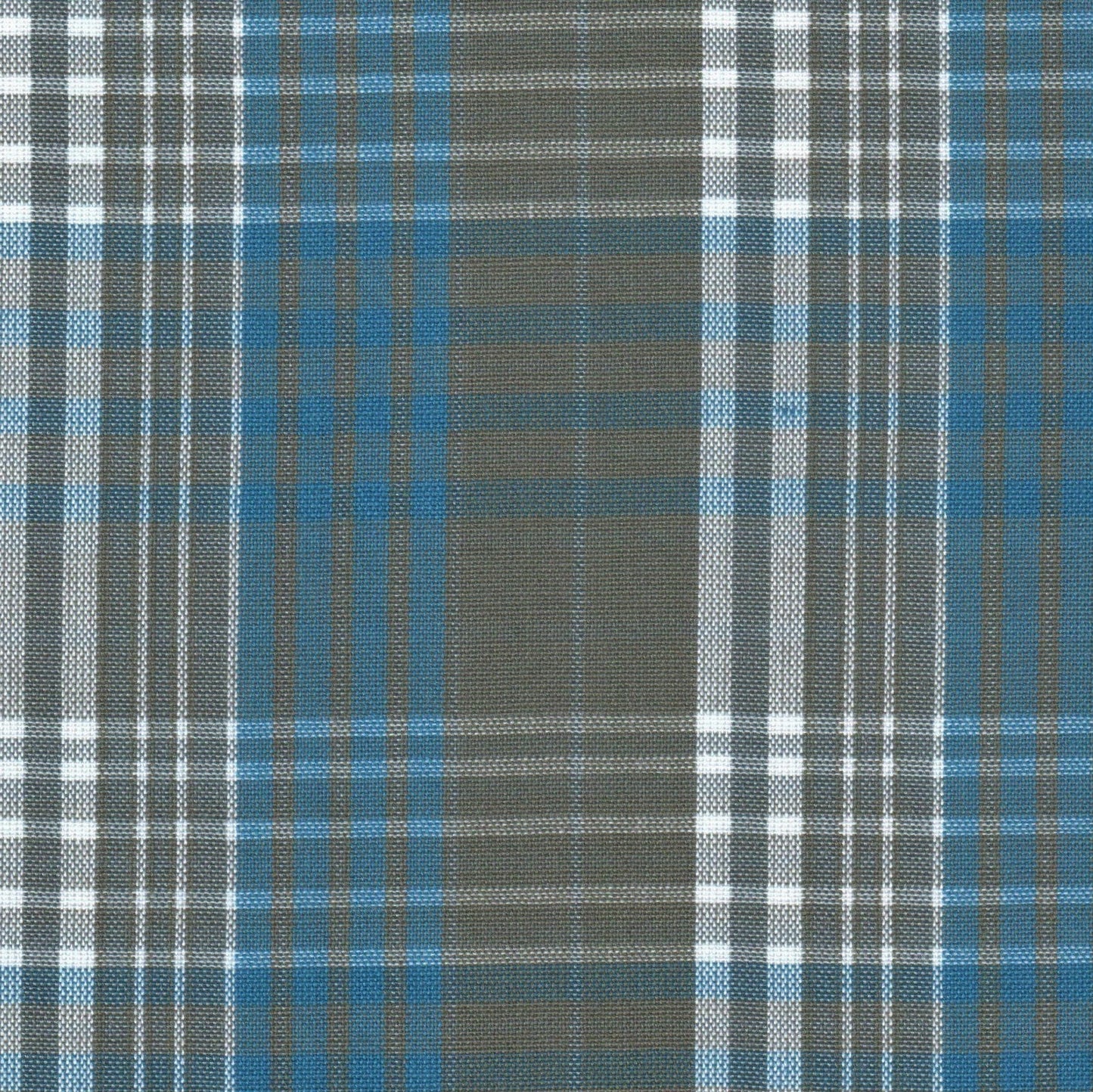 Tela de poliéster Dacron SchoolLine, cuadros azul y gris, ideal para uniformes escolares e institucionales.