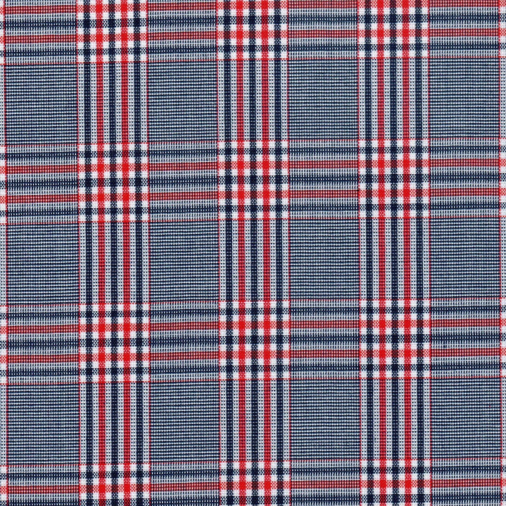 Tela SchoolLine 13002309 Dacron, diseño a cuadros azules con rojos, ideal para uniformes escolares e institucionales.