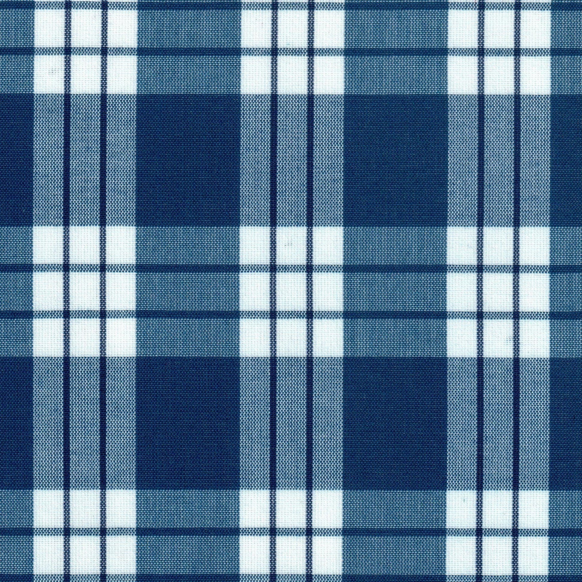 Tela 13002321 Dacron SchoolLine, tela a cuadros azul marino, ideal para uniformes escolares e institucionales.
